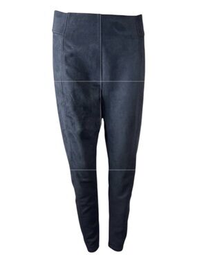 STOOSH Vegan Suede Black Leggings, Size L.